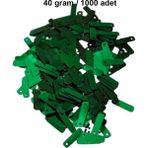 Skygo Revify Koyu Yeşil 15 x 5 mm Dantel Oya Yazma Halhal Abiye Lazer Kesim Pul 1000 Adet / 40 Gram