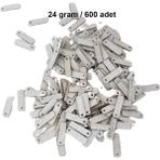 Skygo Revify Mat Beyaz 15 x 5 mm Dantel Oya Yazma Halhal Abiye Lazer Kesim Pul 600 Adet / 24 Gram