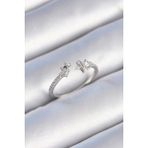 Skygo Revify Pirinç Gümüş Renk Zirkon Taş Detay Yıldız Model Kadın Yüzük 5886