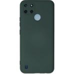 Skygo Revify Realme C25Y Kılıf Nano Içi Kadife Silikon - Koyu Yeşil