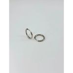Skygo Revify Rodyum Çelik Erkek Küpe Çap (12 Mm) Kalınlık (2 Mm) - EKP0027