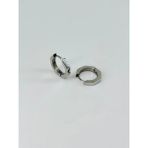 Skygo Revify Rodyum Çelik Erkek Küpe Çap (12 Mm) Kalınlık (3 Mm) - EKP0012
