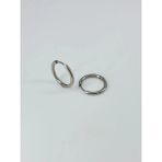 Skygo Revify Rodyum Çelik Erkek Küpe Çap (14 Mm) Kalınlık (2 Mm) - EKP0005