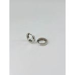 Skygo Revify Rodyum Çelik Erkek Küpe Çap (9 Mm) Kalınlık (3 Mm) - EKP0040
