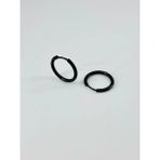 Skygo Revify Siyah Çelik Erkek Küpe Çap (14 Mm) Kalınlık (2 Mm) - EKP0004