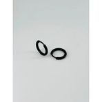 Skygo Revify Siyah Çelik Erkek Küpe Çap (9 Mm) Kalınlık (2 Mm) - EKP0034