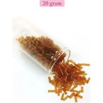 Skygo Revify Uzun Boru Kesme Boncuk Çap 2mm Uzunluk 10 mm - 20 Gram - Şeffaf Gold - BNC254