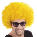 Skygo Sarı Renk Kıvırcık Afro Bonus Peruk