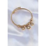 Skygo TJ-BB6089 316L Çelik Gold Renk Zirkon Taşlı Model Charm Bileklik