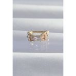 Skygo TJ-BKP9337 Pirinç Gold Renk Zirkon Taş Kaplama Earcuff Küpe
