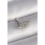 Skygo TJ-PR1259 316L Çelik Gümüş Renk Zirkon Taşlı Dal Tragus Piercing