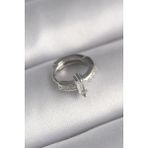 Skygo TJ-PR1307 316L Çelik Gümüş Renk Zirkon Taşlı Tragus Piercing