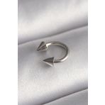 Skygo TJ-PR1366 316L Çelik Gümüş Renk Halka Çivi Model Kadın Piercing