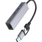 Skygo USB Çoklayıcılı Ethernet Çevirici (Type-C USB 3 - USB To Gigabit Ethernet ZR1109)