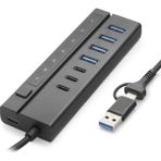 Skygo USB Type-C 3.2 Gen1 Hub Anahtarlı 8 Port 5 Gbps Siyah HDX7062