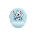 Skygo Yavru Kedi Bilek Destekli Mouse Pad - Option-1 - 0002 - Beyaz