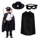 Skygo Zorro Pelerini Şapkası ve Maske Seti Çocuk Boy