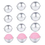 SKYPRO 12 Set DIY Metal Banyo Bomba Kalıbı, 3 Boyutlu 24 Parça, Hediyeler ve Kendi Fizzles El İşi için, 4,5 cm/5,5 cm/6,5 cm