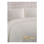 Skyrose Tek Kişilik Beyaz Otel Pikesi, Büyük Dama Desen, Ekonomik Pike,