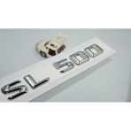 Sl 500 Bagaj Krom Metal 3m 3d Yazı Logo