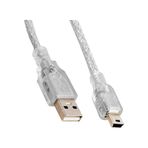 Sl-uk55 Usb2.0 5m Şeffaf Usb Am/mini 5pin Kablo