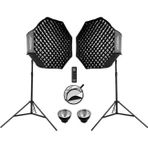 SL60II D 60W LED Beyaz Video Işığı 2'li Kit