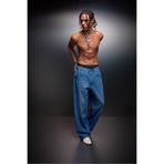 Slatra Erkek Mavi Baggy Denim Pantolon