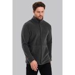 Slazenger 5015 Erkek Antrasit Polar Hırka - Füme - 2XL - Füme - Antrasit