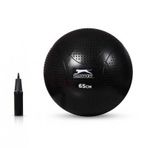 Slazenger 65cm Anti-Burst Gymball Siyah (Pompa Dahil) Pilates Topu