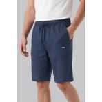 Slazenger 7050 Erkek %100 Pamuk Keten Tuşeli Rahat Kalıp Şort - XL - İndigo