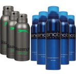 Slazenger Active Sport Erkek Deodorant Spray Yeşil 150 ml 3 Adet + Snob Classic Erkek Deodorant 150 ml 5 Adet