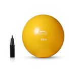 Slazenger Antiburst Gymball Pilates Topu 55 Cm Pompa Hediyeli Sarı