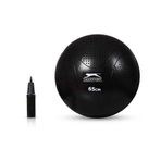 Slazenger Antiburst Gymball Pilates Topu 65 Cm Pompa Hediyeli Siyah
