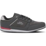 Slazenger ATTAL I Erkek Koyu Gri / Kırmızı Günlük Spor Ayakkabısı - Beyaz - Gri - Kırmızı