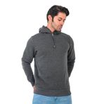 Slazenger BAHA IN Erkek Kapüşonlu Fermuarlı Slim Fit Antrasit Sweatshırt