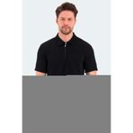 Slazenger BARRIER Erkek Polo Yaka Siyah Tişört