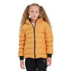 Slazenger CALISTO Unisex Çocuk Kapüşonlu Şişme Sarı Mont & Kaban