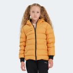 Slazenger CALISTO Unisex Çocuk Kapüşonlu Şişme Siyah Mont & Kaban - 11 - 12 Yaş - Sarı