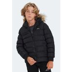 Slazenger Calısto Unisex Çocuk Mont & Kaban Siyah