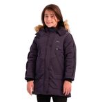 Slazenger CAMRON Kız Çocuk Kapüşonlu Şişme Mor Mont & Kaban