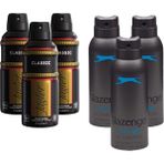 Slazenger Deodorant Active Sport Mavi 150ML x 3 Adet + Jagler Erkek Deodorant 150 ml x 3 Adet