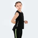 Slazenger DYLAN Kız Çocuk Tişört Siyah - 11 - 12 Yaş