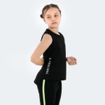 Slazenger DYLAN Kız Çocuk Tişört Siyah - 12 - 13 Yaş