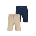 Slazenger EASILY 2 li Set Erkek Bej - Lacivert Şort