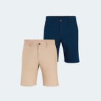 Slazenger Easıly 2 Li Set Erkek Şort - 50 - Lacivert - Krem