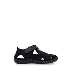 Slazenger Erkek Çocuk Cırt Cırtlı Sandalet, 19, SA19LB011, Siyah, Erkek Çocuk