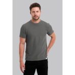 Slazenger Erkek Füme Waffle Dokulu Kısa Kollu T-Shirt - 2XL