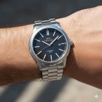 Slazenger Erkek Japon Otomatik (8215) Mekanizma Kol Saati | 43 mm Çelik Kasa, 10 Atm Su Geçirmez - Gümüş