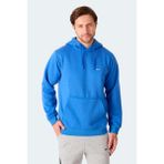 Slazenger Erkek Kapüşonlu Ekru Sweatshirt Kış Sezonu Düz Desen ile Rahat Kullanım - İndigo