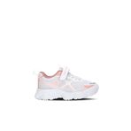 Slazenger FAST TRACK I Kız Çocuk Cırt Cırtlı Beyaz/Pembe Günlük Spor Ayakkabısı